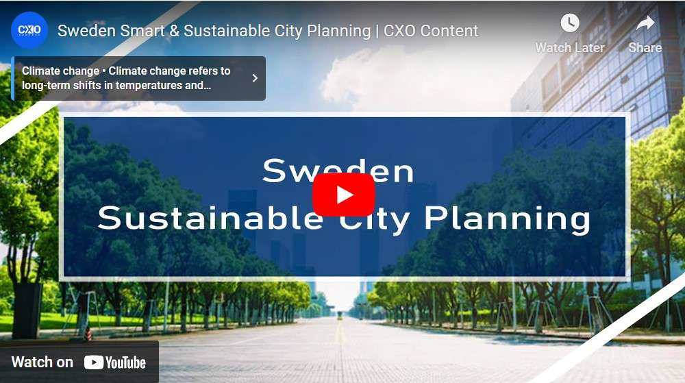 Sweden Smart City Planning | CXO Content YouTube Video Banner